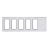 UP42218-Chrome Plastic Dash Switch Panel Cover For International - 5 Openings