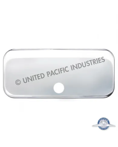 UP42343-Chrome Plastic Upper Center Storage Door Cover For 2007-2018 Freightliner Cascadia