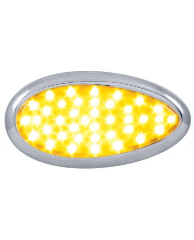 UP42351-39 Amber LED Freightliner Cascadia Teardrop Signal Light - Amber Lens