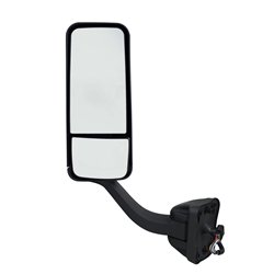 UP42392-Black Mirror Assembly With Heated Mirror For 2008-2017 Freightliner Cascadia - Driver