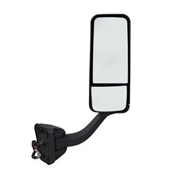 UP42393-Black Mirror Assembly With Heated Mirror For 2008-2017 Freightliner Cascadia - Passenger