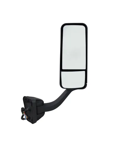 UP42393-Black Mirror Assembly With Heated Mirror For 2008-2017 Freightliner Cascadia - Passenger