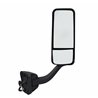 UP42393-Black Mirror Assembly With Heated Mirror For 2008-2017 Freightliner Cascadia - Passenger