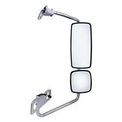UP42403-Chrome Mirror Assembly For 2001-2020 Freightliner Columbia - Passenger - Heated