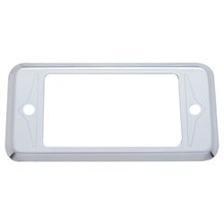 UP48028-Etched Stainless "A" Panel Pocket Cover for Peterbilt
