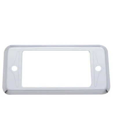 UP48028-Etched Stainless "A" Panel Pocket Cover for Peterbilt