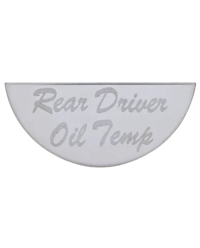 UP48048-Gauge Plate For Peterbilt - Rear Driver Oil Temp