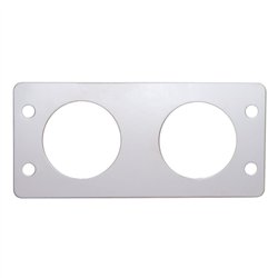 UP48360-Kenworth Stainless Air Valve Dash Trim