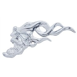 UP50102-Flaming Skull Accent - Face Left
