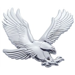 UP50110-Chrome Plastic 3D Eagle Accent - Face Right