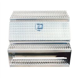 UP50204-36"L X 25"W X 28"H Aluminum Step Saddle Box