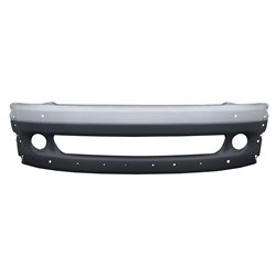 UP20614-Freightliner Columbia Center Bumper - Silver Without Tow Hole