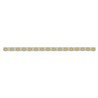 UP62844-79-1/2" SS Bumper Light Bracket With 16X 7 LED 2" Reflector Lights & Bezels -Amber LED & Lens