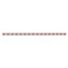 UP62846-79-1/2" SS Bumper Light Bracket With 16X 7 LED 2" Reflector Lights & Bezels -Red LED & Lens
