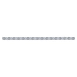UP62847-79-1/2" SS Bumper Light Bracket With 16X 7 LED 2" Reflector Lights & Bezels -Red LED/Clear Lens