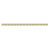UP62848-79-1/2" SS Bumper Light Bracket With 16X 9 LED 2" Beehive Lights & Bezels -Amber LED & Lens