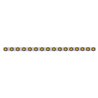 UP62936-79-1/2" Stainless Bumper Light Bracket With 16X 9 LED 2" Light & Grommets - Amber LED/Amber Lens