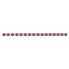 UP62938-79-1/2" Stainless Bumper Light Bracket With 16X 9 LED 2" Light & Grommets - Red LED/Red Lens