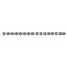UP62939-79-1/2" Stainless Bumper Light Bracket With 16X 9 LED 2" Light & Grommets - Red LED/Clear Lens