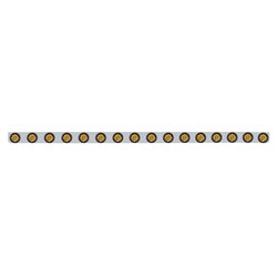 UP62940-79-1/2" SS Bumper Light Bracket With 16X 9 LED 2" Reflector Light -Amber LED & Lens