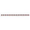 UP62946-79-1/2" SS Bumper Light Bracket With 16X 7 LED 2" Reflector Light -Red LED & Lens