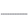 UP62947-79-1/2" SS Bumper Light Bracket With 16X 7 LED 2" Reflector Light -Red LED/Clear Lens