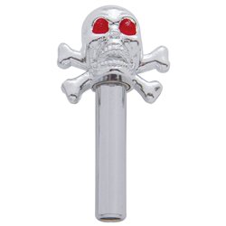 UP70029-Chrome Skull Door Lock Knobs (2Pc/Set)