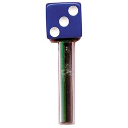 UP70043-Dice Door Lock Knobs - Blue (2Pc/Set)