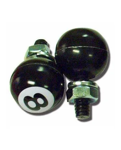 UP70045-"8" Ball License Plate Fastener (2-Pack)