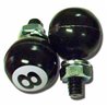 UP70045-"8" Ball License Plate Fastener (2-Pack)