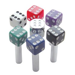 UP70049-Chrome Dice Door Lock Knobs (2Pc/Set)