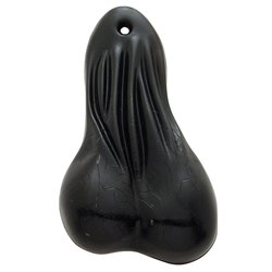 UP70145-8-1/4" Tall Large Low-Hanging Rubber Balls - Black
