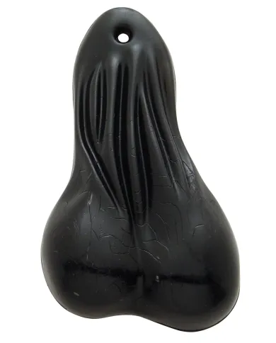 UP70145-8-1/4" Tall Large Low-Hanging Rubber Balls - Black