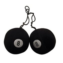 UP70204-3" Round Fuzzy 8-Ball (Pair)