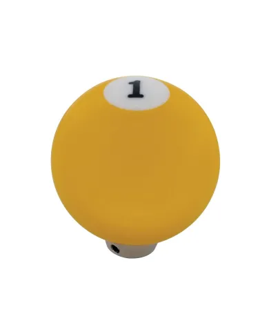 UP70661-Number 1 Pool Ball Gearshift Knob - Gloss Yellow