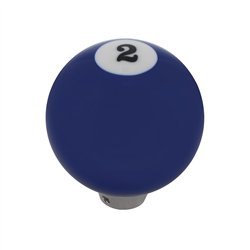 UP70662-Number 2 Pool Ball Gearshift Knob - Gloss Blue