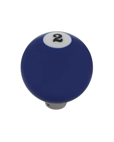 UP70662-Number 2 Pool Ball Gearshift Knob - Gloss Blue