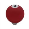 UP70663-Number 3 Pool Ball Gearshift Knob - Gloss Red
