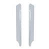 UP20695-Stainless Steel Peterbilt 379 Side Grille Deflector - 4 Headlight System (Pair)
