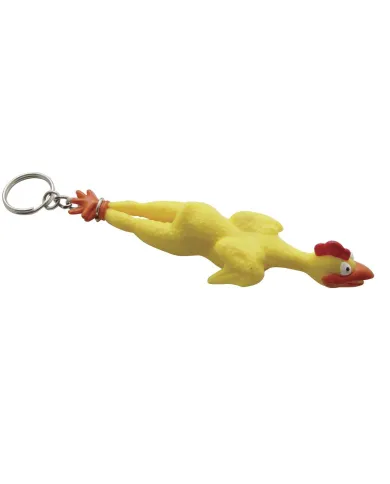 UP78001-Rubber Chicken Novelty Keychain