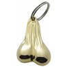 UP78009-2.5" Small Die-Cast Low-Hanging Balls Novelty Keychain - Gold