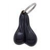 UP78011-2.5" Small Plastic Low-Hanging Balls Novelty Keychain - Black