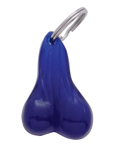 UP78012-2.5" Small Plastic Low-Hanging Balls Novelty Keychain - Blue