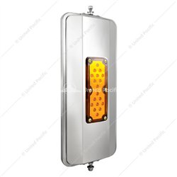 UP86500B-7" X 16" 18 LED 430 Stainless Steel West Coast Mirror - Non-Heated
