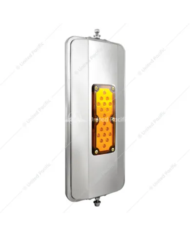 UP86500B-7" X 16" 18 LED 430 Stainless Steel West Coast Mirror - Non-Heated