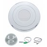 UP88120-Chrome Aluminum Steering Wheel Horn Button With UP Logo