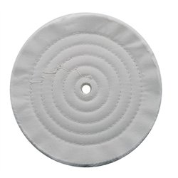 UP90022-8" White Soft Muslin Buff - 1/2" Arbor