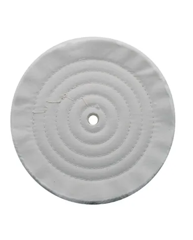 UP90022-8" White Soft Muslin Buff - 1/2" Arbor