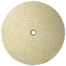 UP90029-6" White Soft Muslin Buff - 1/2" Arbor