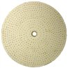 UP90029-6" White Soft Muslin Buff - 1/2" Arbor